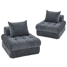 Ella 76cm Boucle Lounge Chairs (Set of 2)